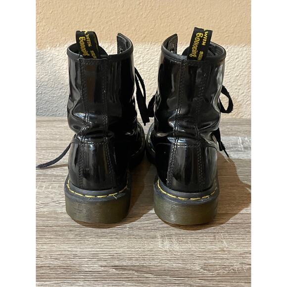 Leather Dr Martens 1460 patent leather lace up boots size 7 - Picture 8 of 10